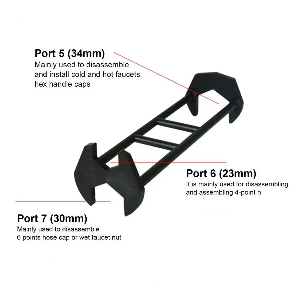 Wrench Kit Basin Wrench Universal Basin Sink Wrench Tool High Strength Plumbing with Exceptional Rotation Multi-purpose Reusable