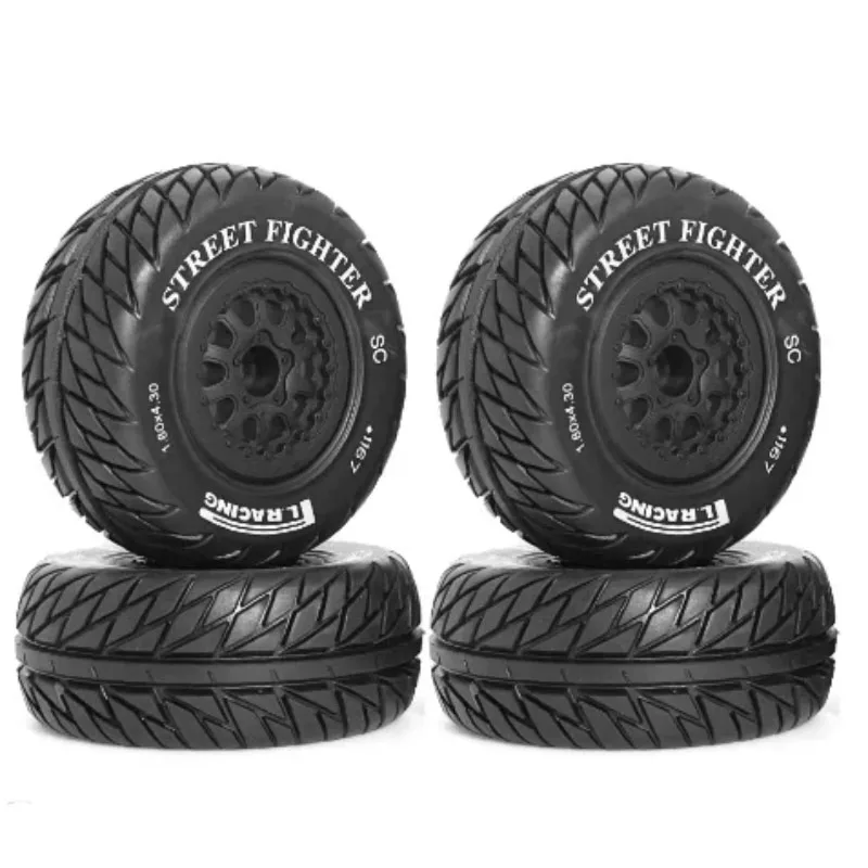 

4pcs 110mm 1/10 Short Course Truck Tire Wheel Tyre 12mm Hex For Slash Arrma Senton HuanQi 727 Vkar 10sc HPI HSP RC Car