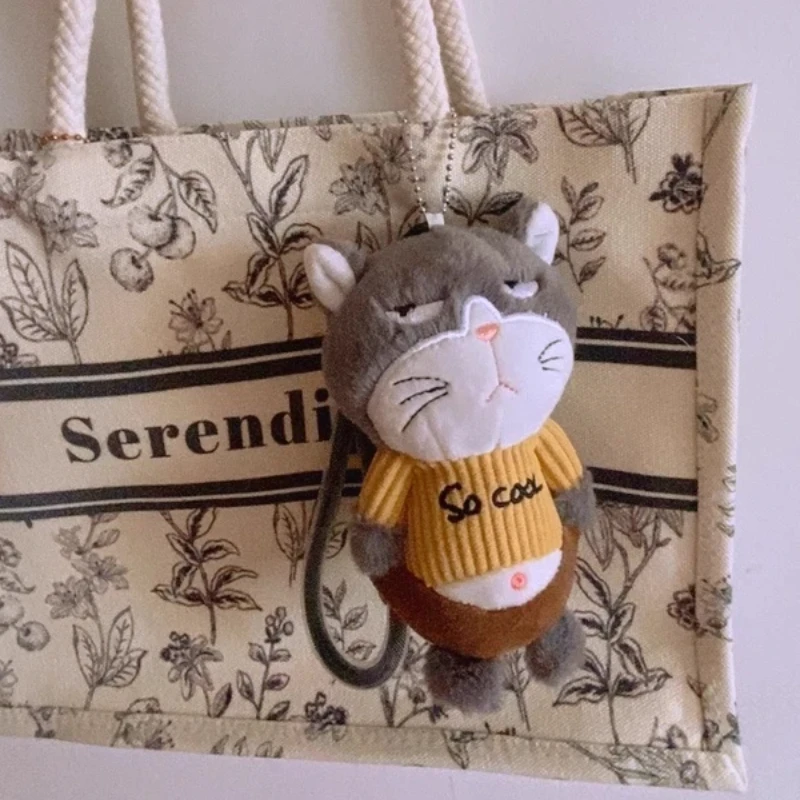 Peluche Simpatico maiale bambola ciondolo peluche animale coniglio panda bambola ciondolo borsa portachiavi ciondolo regalo bambola in tessuto delicato sulla pelle