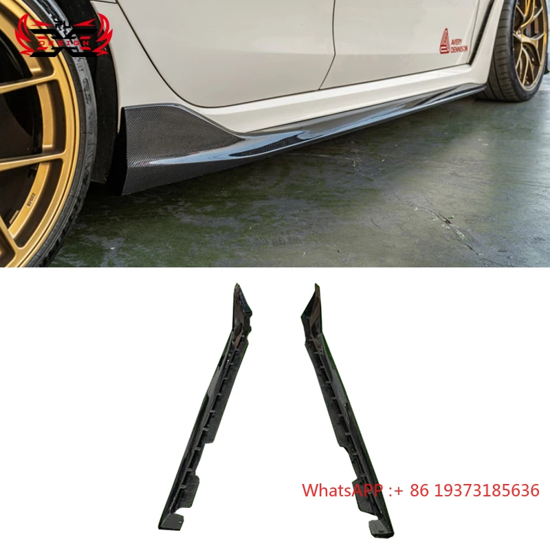 

Для Honda Civic FL5 Typ Высокое качество AD стиль углеродное волокно боковой бампер боковая юбка сплиттер обвесы комплекты