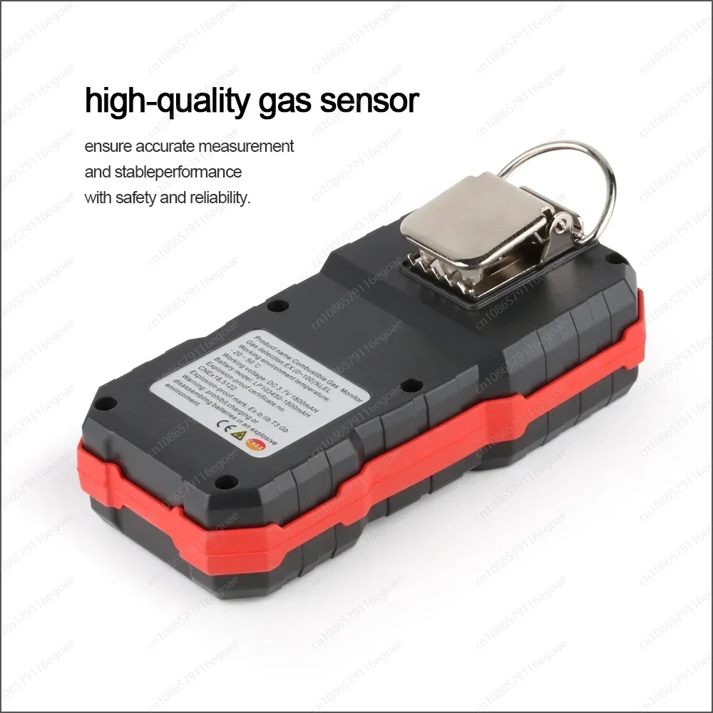 Compoud Gas Monitor Rechargeable Multifunction 4 in1 Combustible O2 H2S CO Gas Sensor