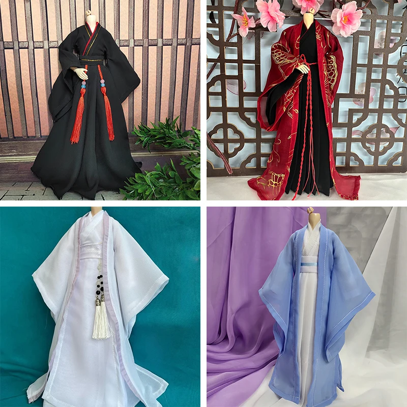 30cm Doll Clothes Male Doll Ancient Chinese Clothing Hanfu Suit Boyfriend Dolls Clothing Doll Accessories