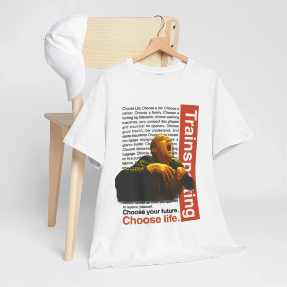 Trainspotting - A 90s British retro-style classic cult film T-shirt perfect for all seasons couples streetwear oversized t shirt