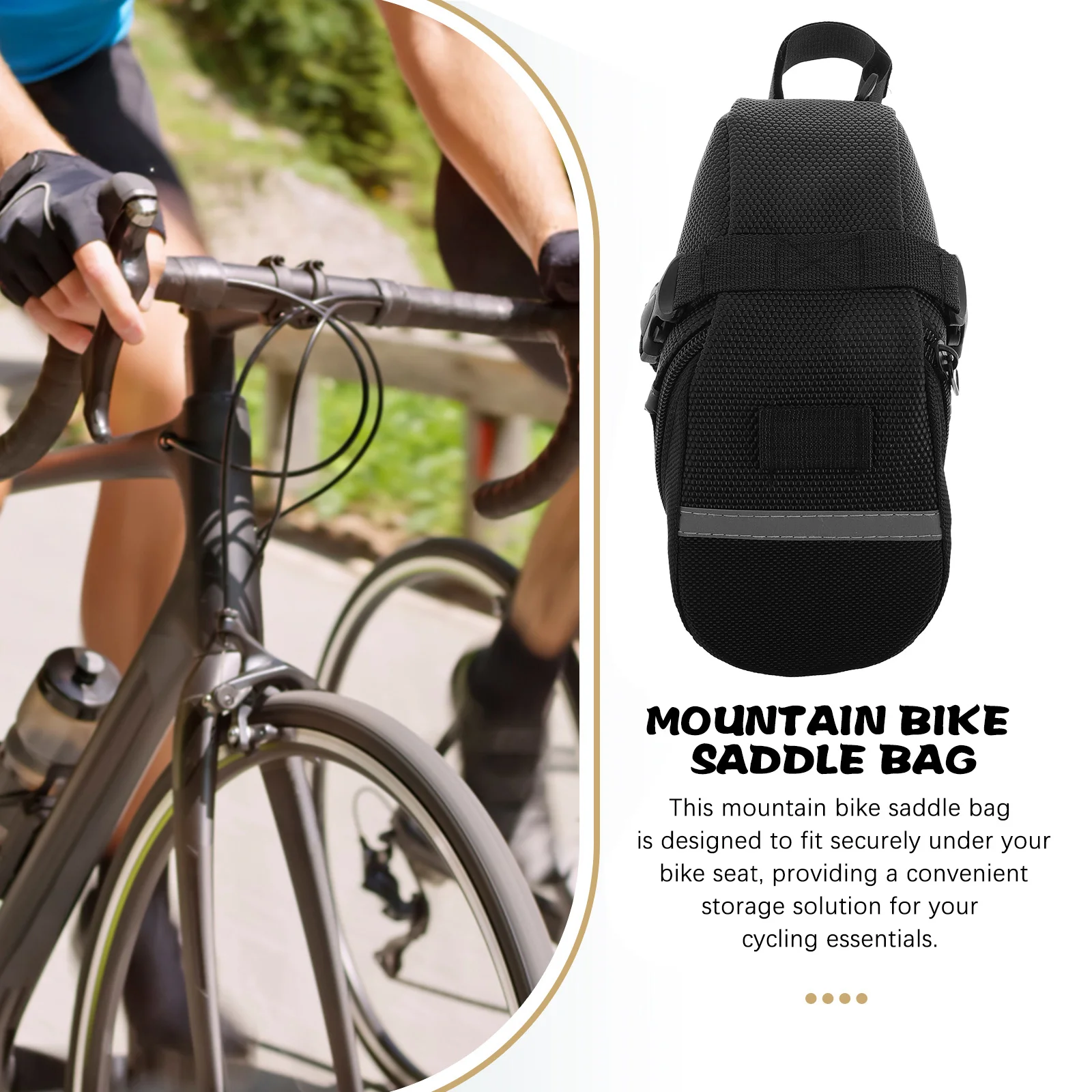 자전거 안장 가방 대용량 방수 내구성 나일론 빠른 설치 다기능 산악 도로 자전거 야외 사이클링용