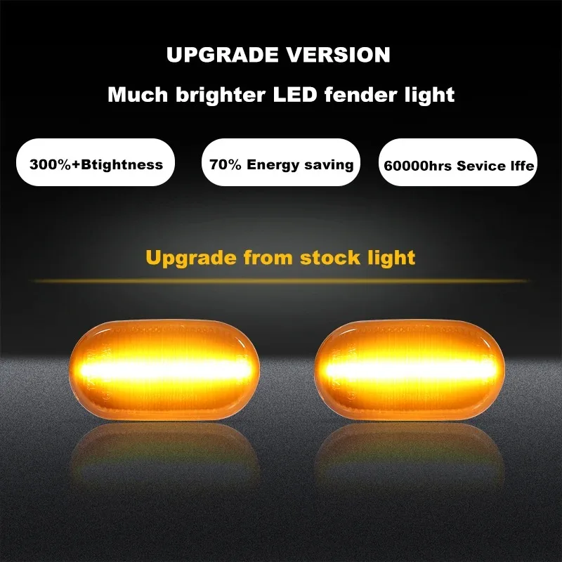LED Side Marker Turn Signal Lights for Suzuki Jimny Sierra JB74W Lapin Mini Truck Mazda AZ Offroad Spiano Scrum Chevrolet Cruze - view 3