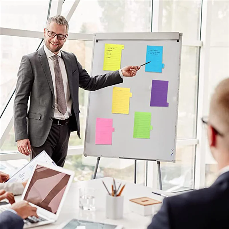 10 шт. 5,9X3,9 дюйма, липкие заметки на подкладке для учебных заметок, школьные канцелярские принадлежности