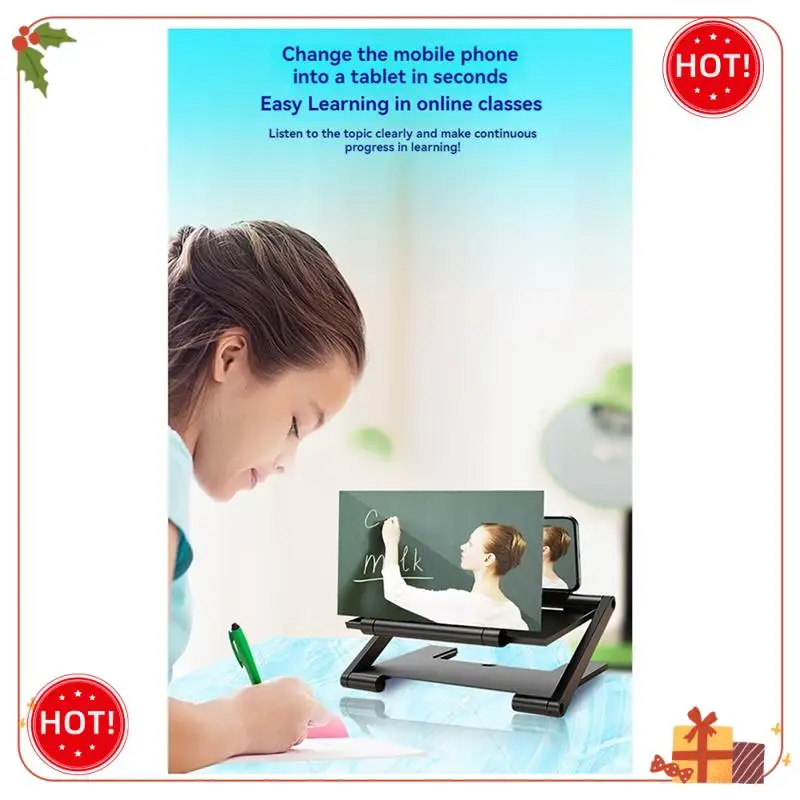 Durable-7Inch Folding Mobile Phone Magnifying Glass HD Cell Phone Screen Amplifier Projector Screen Enlarge Magnifier Phone Hold