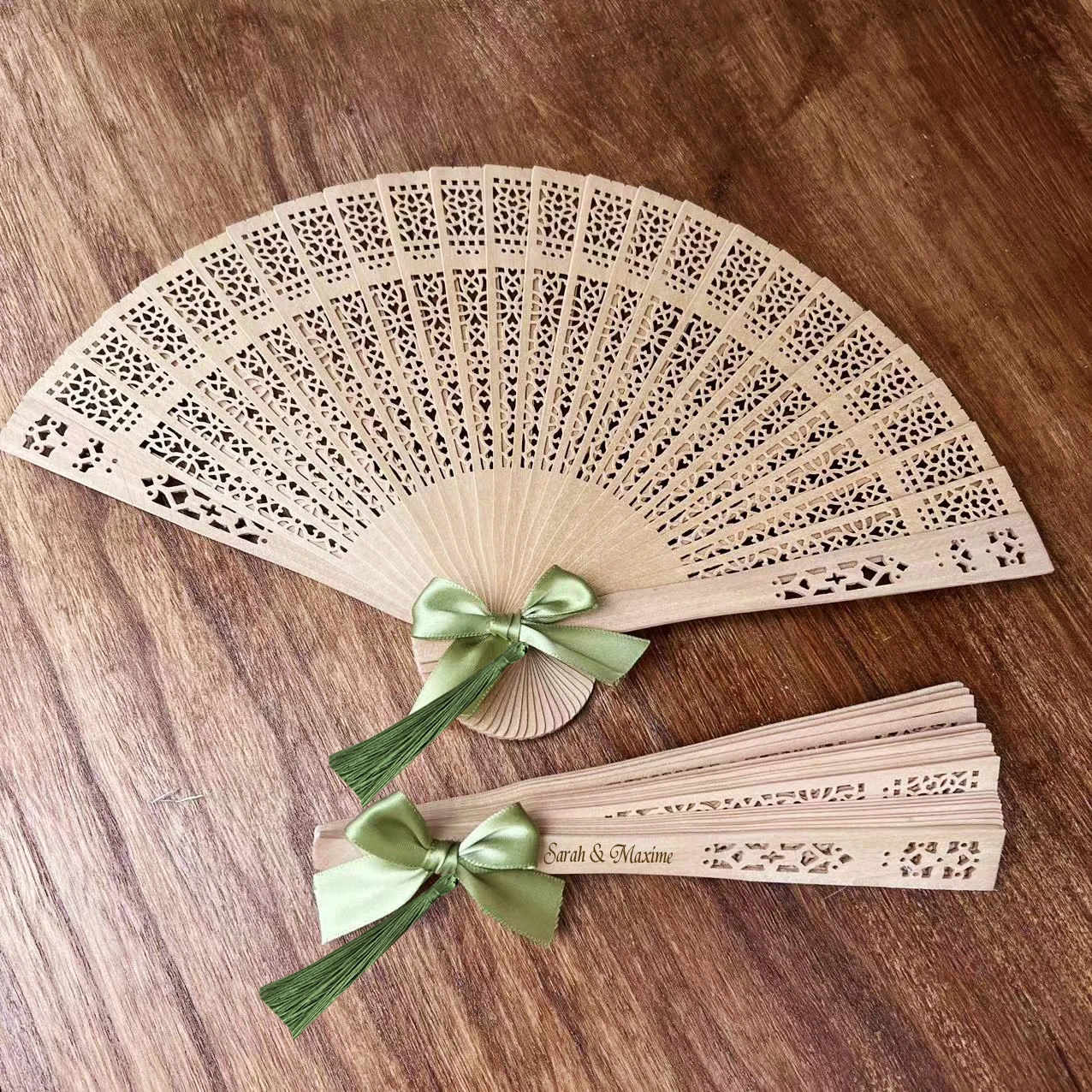 

30/50pcs Custom Hand Fans, Personalized Text Any Language Wedding Gifts, Party Favors, Baby Shower Birthday Giveaways