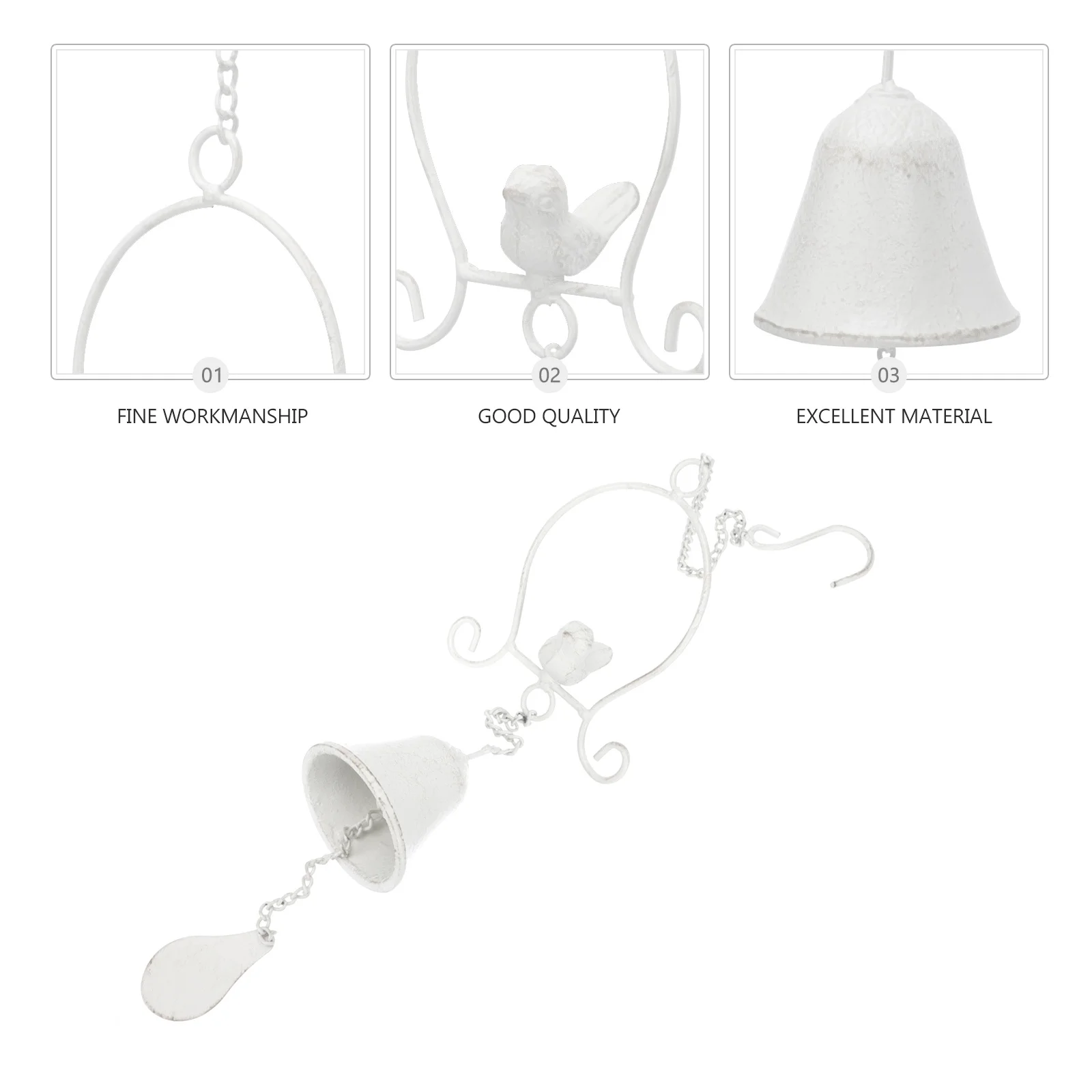 

1pc Retro Vintage Bird Wind Chime Small Vivid Hanging Decor For Home Garden Yard Porch Balcony Outdoor Decoration Wind Bell