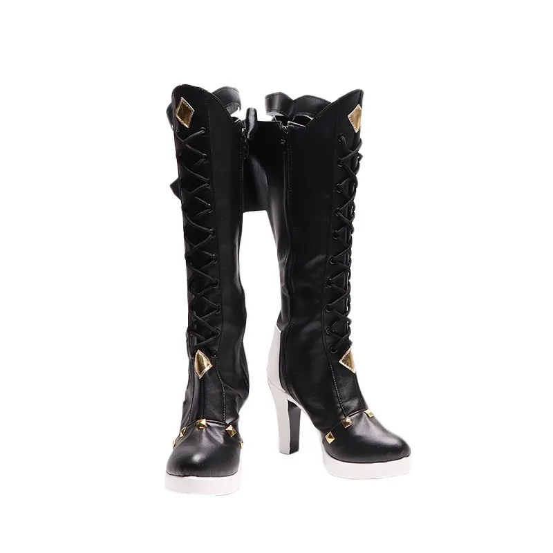 Pardofelis คอสเพลย์เกมผลกระทบ Honkai 3 Pardofelis คอสเพลย์ Botas Altas ในสต็อกผู้หญิง/ผู้ชายรองเท้าฮาโลวีนสําหรับ Girl Boy