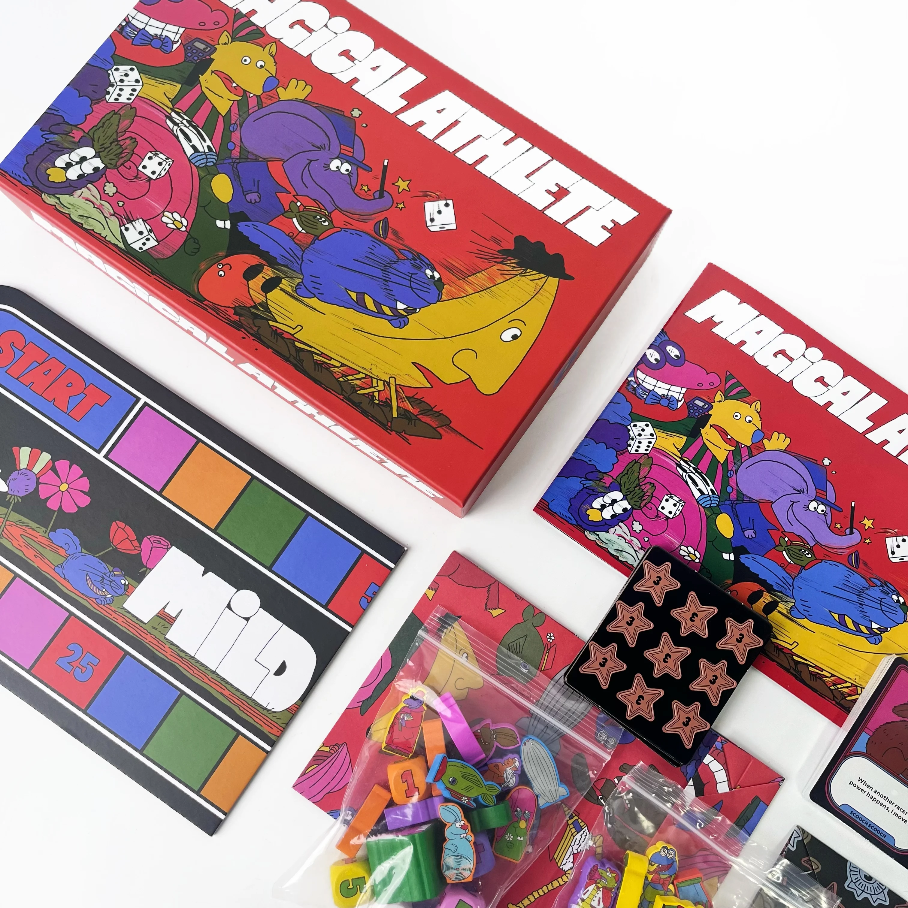 Deluxe Big Box Party Board Game: Magical Athlete – Hilarious Racing Fun, Perfect for Friends' Game Night