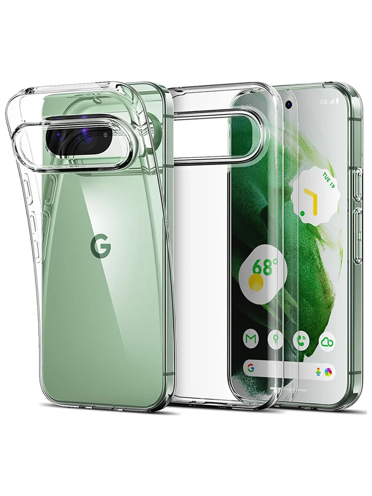 Schlanke Transparente Schutzhülle aus Silikon für Google Pixel 6A 6 Pro Google Pixel 7 7A 8A 8 9 9A 10A 10 Pro XL Klare Abdeckung