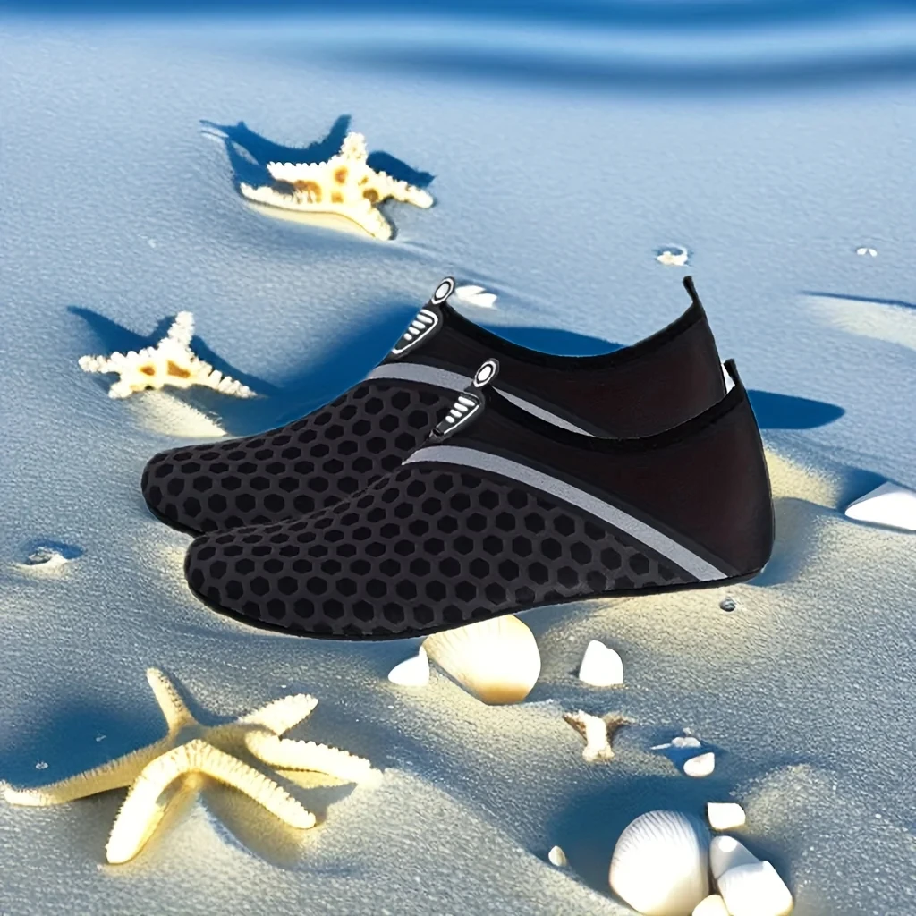 Cepat kering sepatu air Non-Slip sepatu Creek musim panas Sandal pantai Aqua sepatu datar Sandal pinggir pantai untuk pria wanita sepatu Sungai