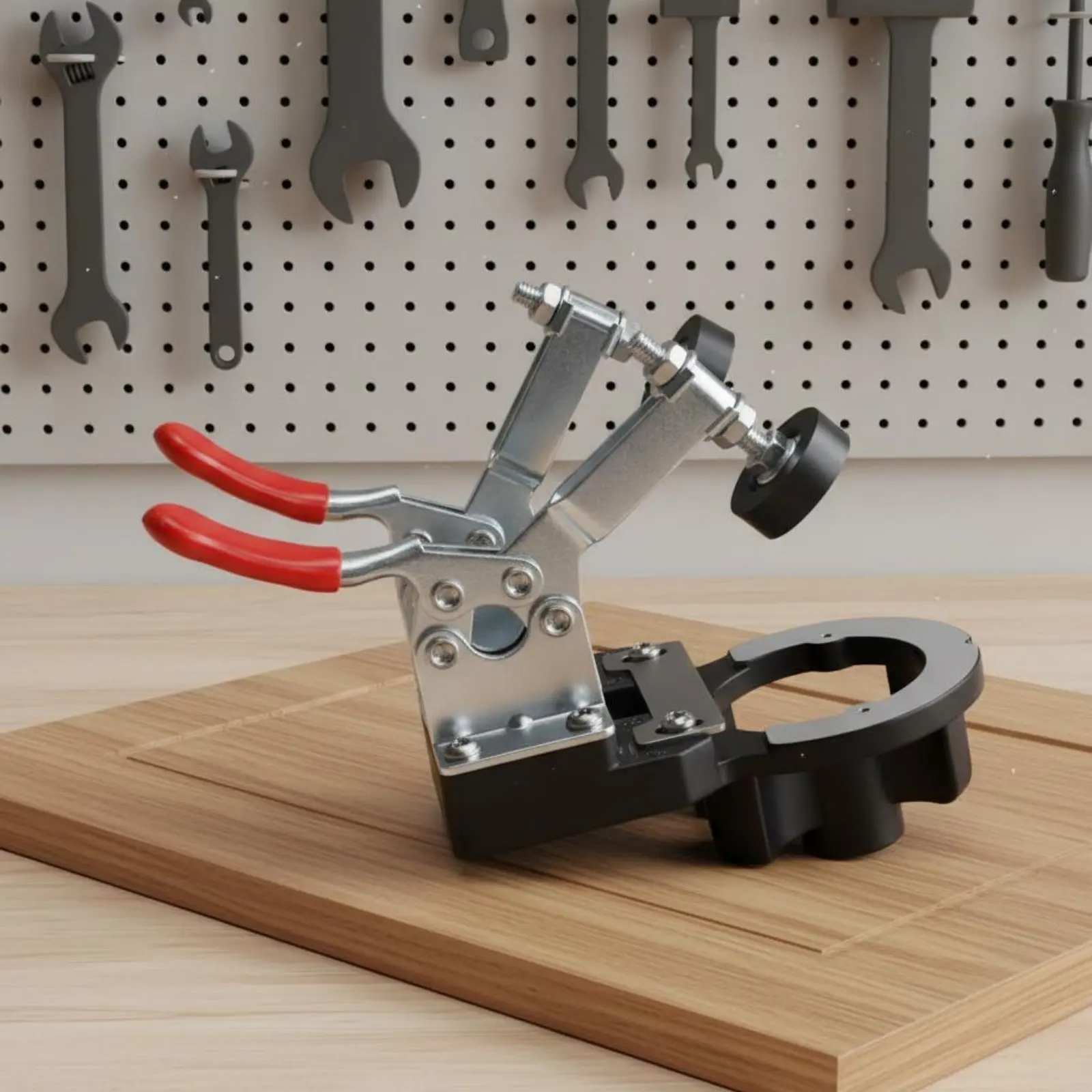 

35 Mm Hinge Hole Opener Depth Stop 35mm Hinge Hole Jig 35mm Cup Drilling Jig Long-Lasting Hardware Tool Double Fixture