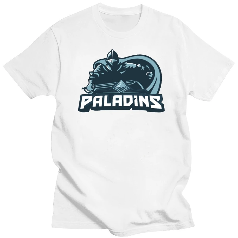 

Футболка paladins Трикотажная хлопковая с круглым вырезом Новинка интересная дышащая весенне-осенняя трендовая рубашка