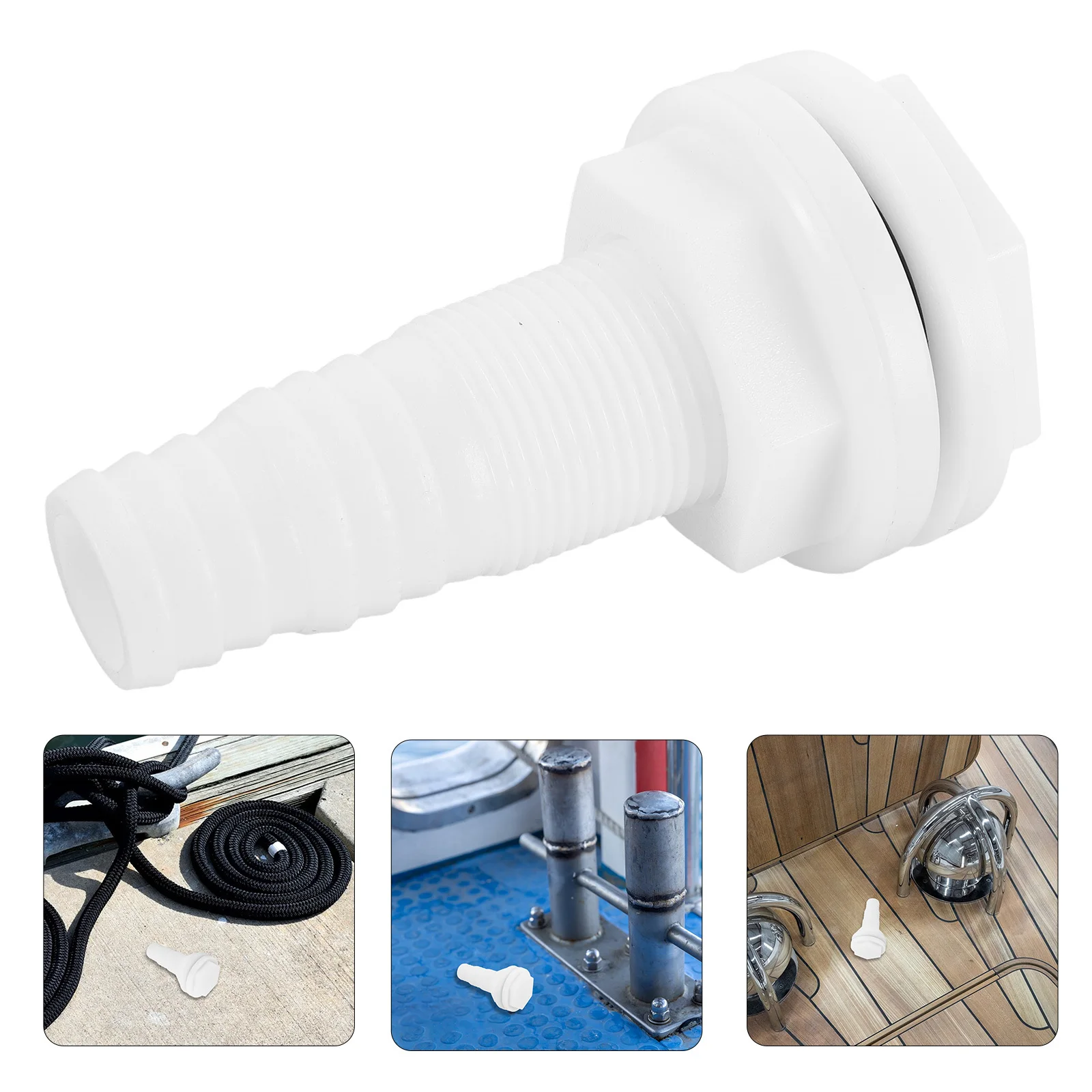 

1pcs Boat Scupper Drain Valve Plastic Marine Fitting For Thru-Hull Drainage System Deck Boat Side Outlet Bilge Pump Vent Plug