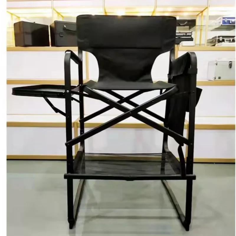 Aluminum Alloy Folding Makeup Chair Tall Director Professional Hair Chair Outdoor Camping Portable Chair Durable Seating