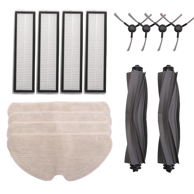 BAAM-para Dreame D9 Max Gen 2, D10s Pro, D10s accesorios de Robot aspirador filtros de cepillo principal fregona piezas de repuesto de trapo