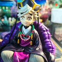 In Stock 14cm Demon Slayer Akaza Hakuji Anime Figure Model Doll Action Figurine Pvc Decoration Peripheral Desktop Ornament Toy 5