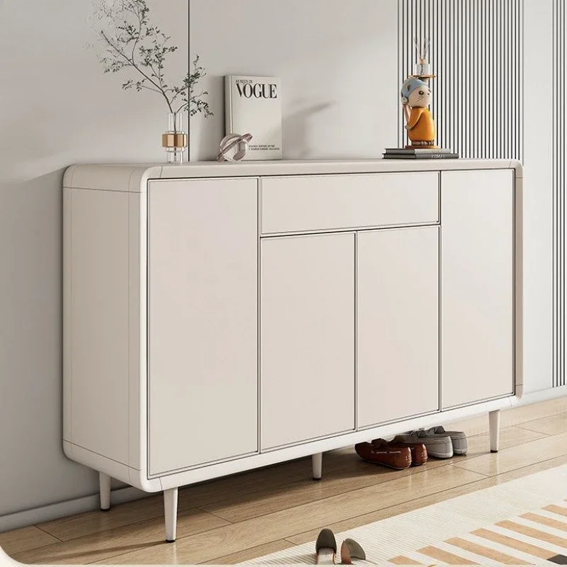 All aluminum alloy shoe cabinet household entrance foyer balcony locker