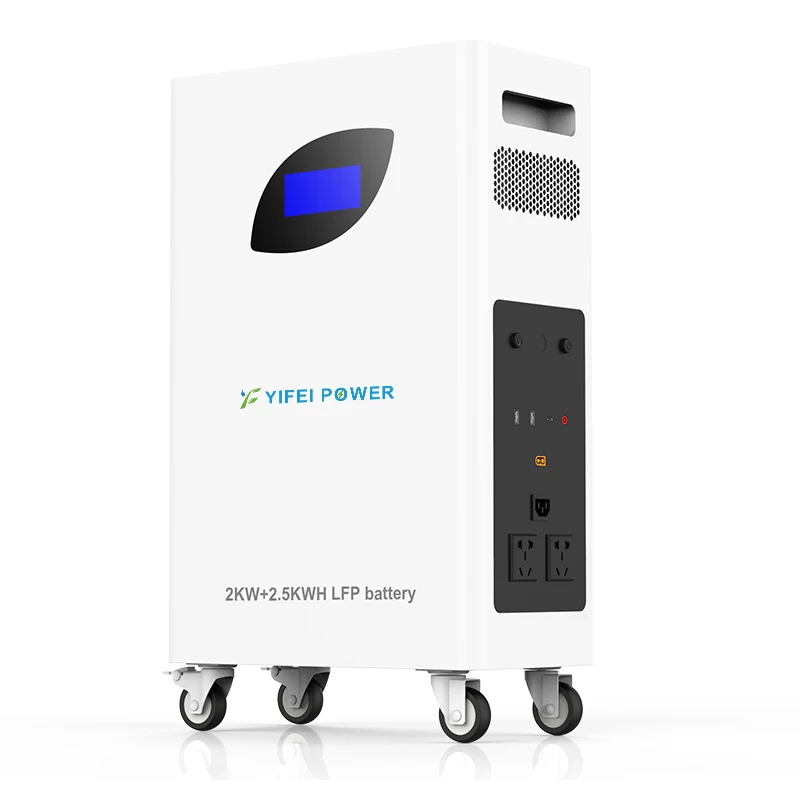 Solar Energy Storage System for Home Hybrid Grid Backup Power Battery 2560wh 25.6V 2000W Lifepo4 5A All-in-one 20V 2 Years 38kg