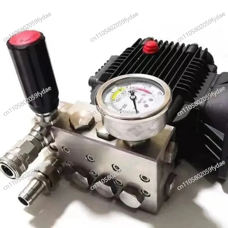 Stainless Steel High Pressure Plunger Pump Head Pure Copper National Standard Ultra-high Pressure Car Washing Machine High