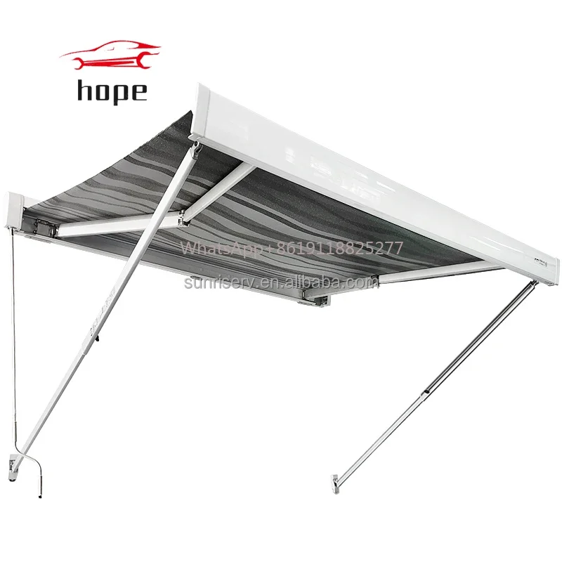 270 Awning Free Standing Power Roll Up RV Customized Awnings Camper Electrical Motorhome Free Standing Outdoor Awnings