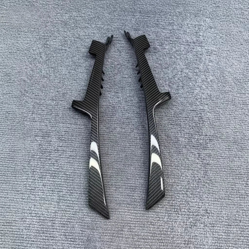 Replaced Center Console Panel Strip Fit for INFINITI Q50 Q2014+ Q60 Real Carbon Fiber Honeycomb