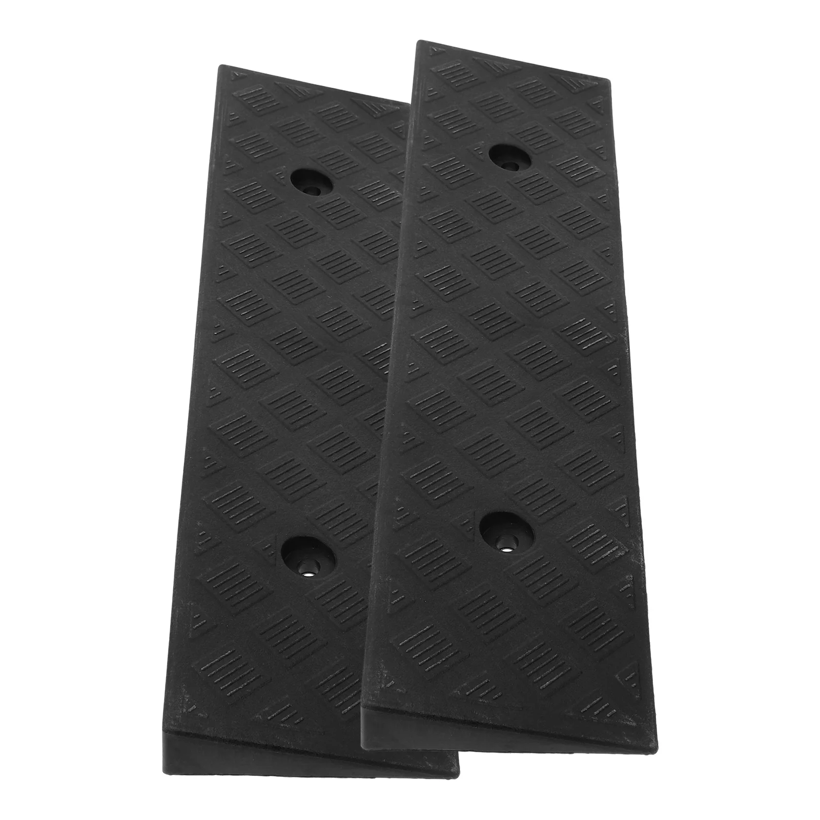 2 Pcs Step Mat Ramps for Home Entrance Scooter Thresholds Doorways Duct Tape Wheel Chock Plastic Skateboard Car