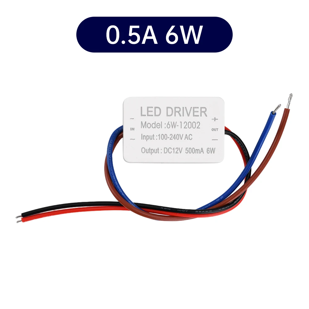 

LED Drive Module DC12V 6W Output Constant Voltage LED Strip Driver Power Supply Module AC100-240V To DC12V LED Driver