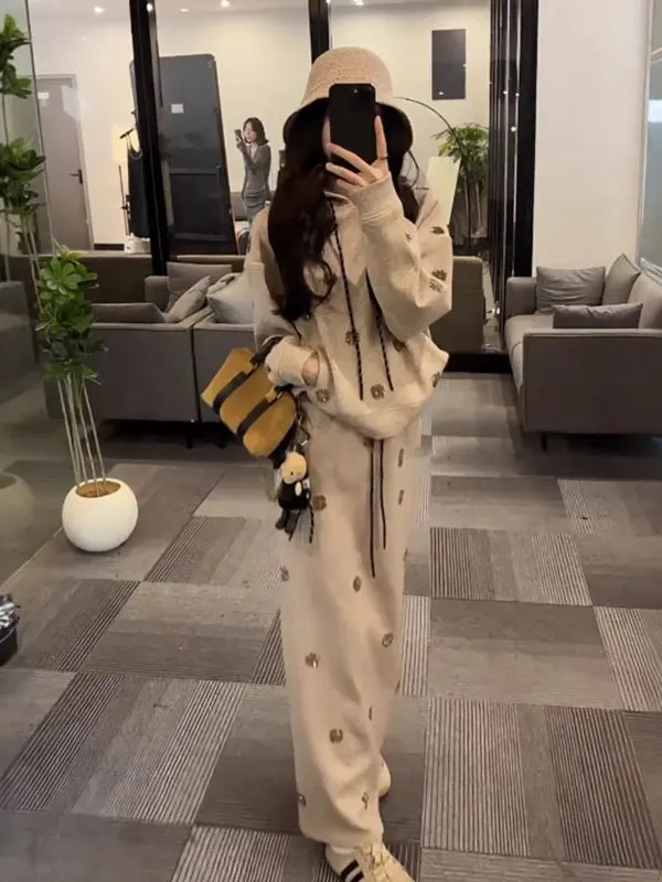 

Свободная удобная шляпа из двух предметов, модная длинная круглая шляпа Ne, повседневная удобная осенняя одежда из смеси хлопка