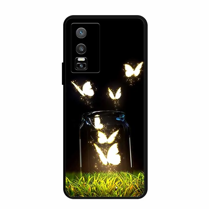 For Vivo Y76 5G Case Animals Soft Silicone TPU Phone Back Cover Coque for Vivo Y 76 5G Protector VivoY76 5G Bumper V2124 Funda