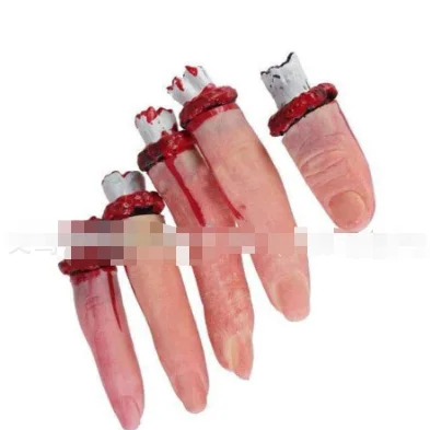 Scary Halloween Blood Fingers Soft Resin Severed Fingers Party Decorations Diy Crafts For Kids Scary Halloween Accessory