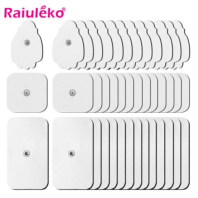 

10/20P Electrode Pads For Tens Acupuncture Therapy Machine Massager Healthy Pad Replacement Muscle Stimulator Patch Accessories