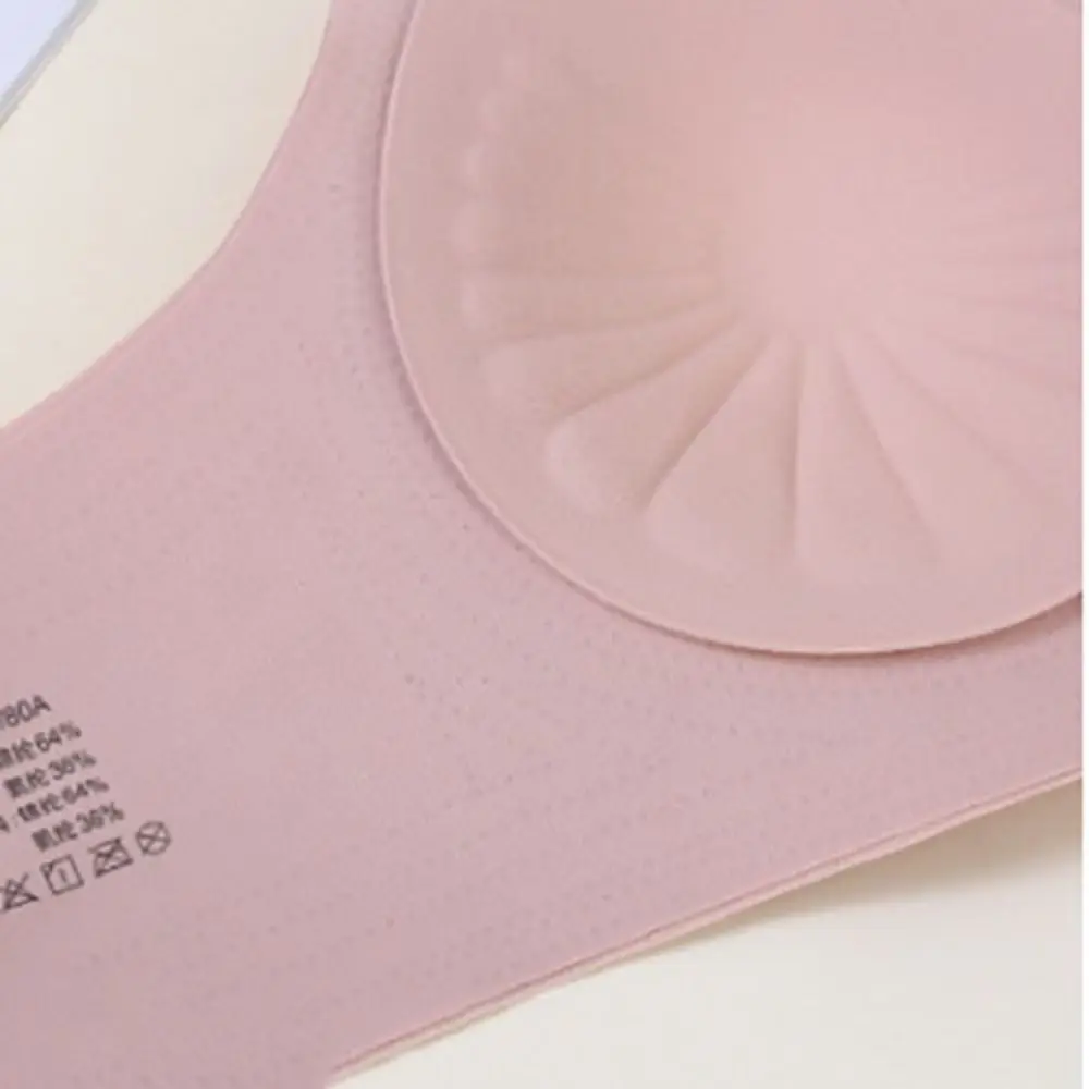Comfortable Patchwork Wireless Deep V Bra Close-fitting Shockproof Push Up Underwear Lingerie Big Cup Seamless Bras Girls