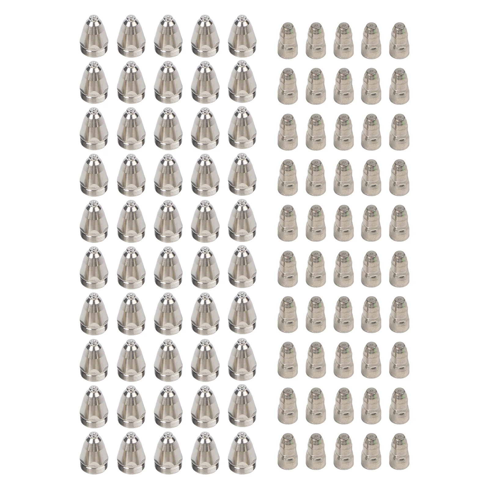 

100PCS Plasma Electrode Plasma Nozzle For CUT-70 CUT-80 CUT-100 And CUT-120 Plasma Cutting Machine For Air Plasma Cutting