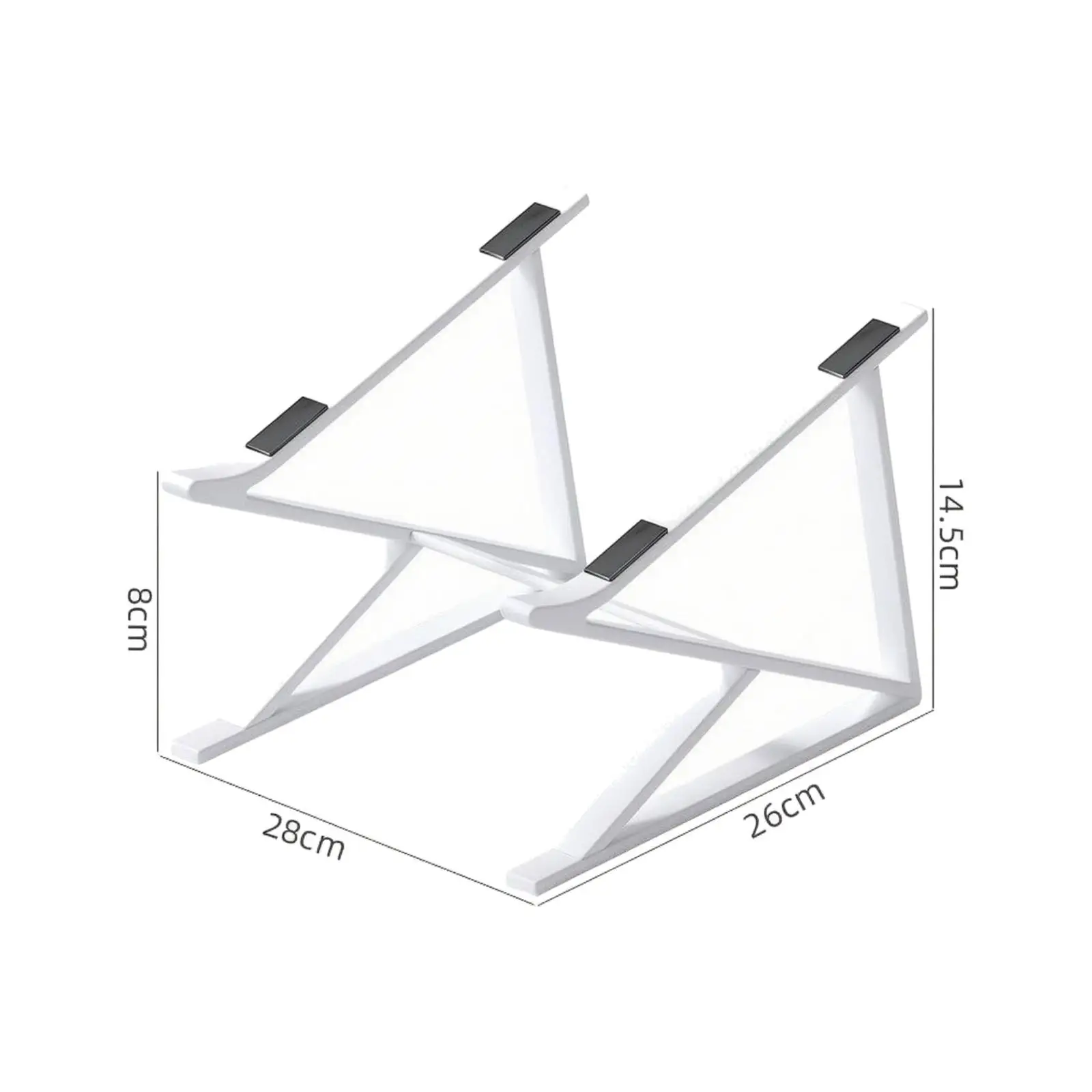 Desktop Laptop Stand Aluminum Notebook Riser Ergonomic Support Rack with Non Slip Pads for Home Office Dormitory Use