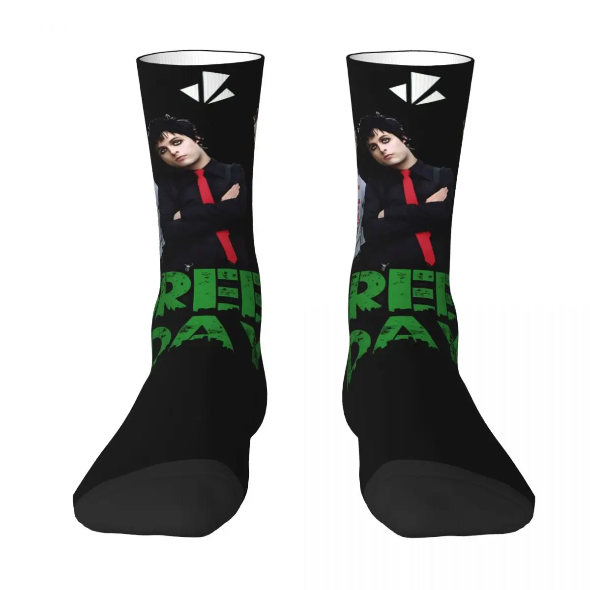 Green Day Rock Band High elasticity polyester Men and Women printing Socks,Motion Applicable throughout the year Dressing Gift