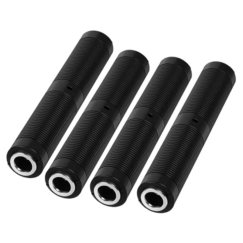 

TTKK-TRS Female To Female 1/4 Inch Coupler(4 Pack), 6.35Mm Jack Stereo Adapter Joiner Connector For Amps, Pedals, Mixers, Patchb