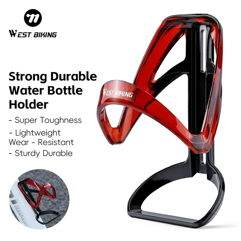 

WEST BIKING Bicycle Water Bottle Cage Ultralight Colorful Gradient Cycling Bottle Holder for MTB Road Bike Water Bottle Bracket