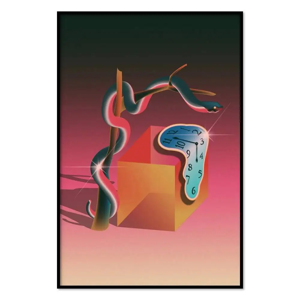 The Persistence of Pink Poster Mural for Living Room Bedroom Wall Office Wall Decor Gift for Friends Unframed