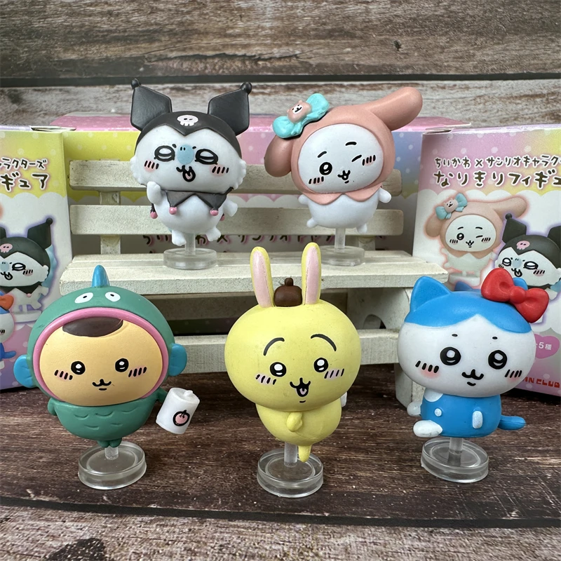 

Подлинная слепая коробка Chiikawa, настольное украшение, фигурки, подарок на день рождения, милый стиль, различные выражения, детские игрушки