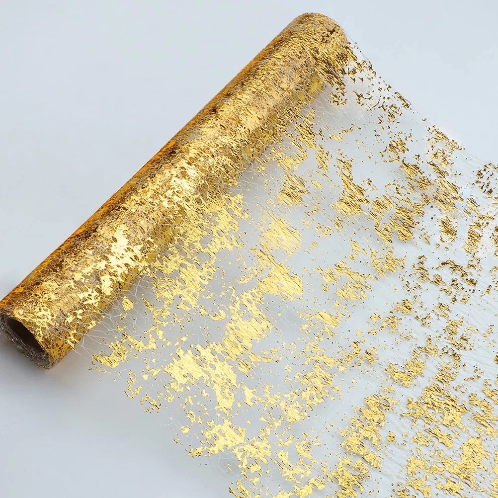 

Gold Table Runner Household Wedding Decor Creative Holiday Wear resistant Tablecloth Polyester Elegant Dining Buffet