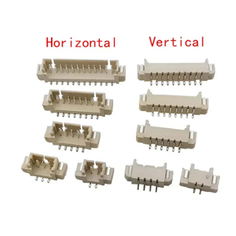 10Pcs JST 1.25mm 2P 3P 4P 5P 6P 7P 8P 9P 10P 12PIN SMD Horizontal Vertical Male Plug Connector Pin Header Socket JST 1.25