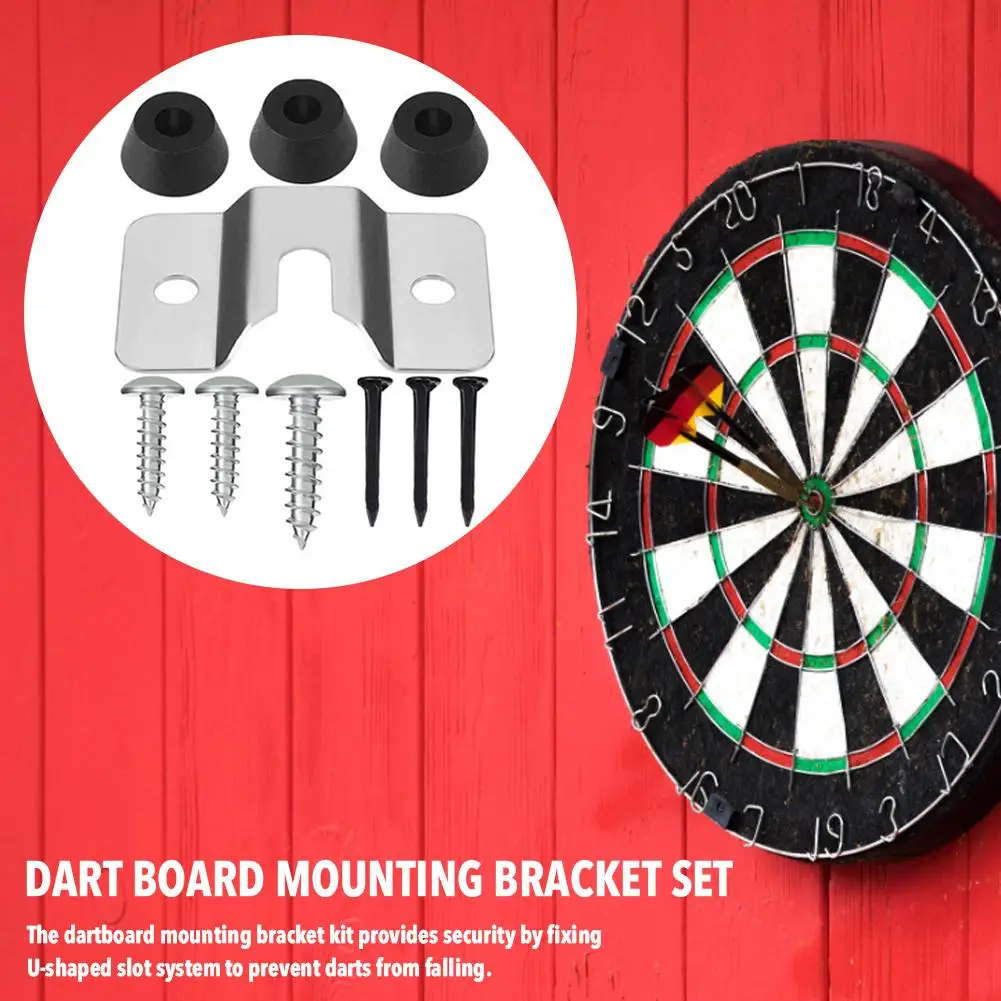 Mounting Stand Kit Dart Board Wall Bracket Wall Mounted Hanging Dartboard Set With Screw Hook Accessories For Cabinet Wall