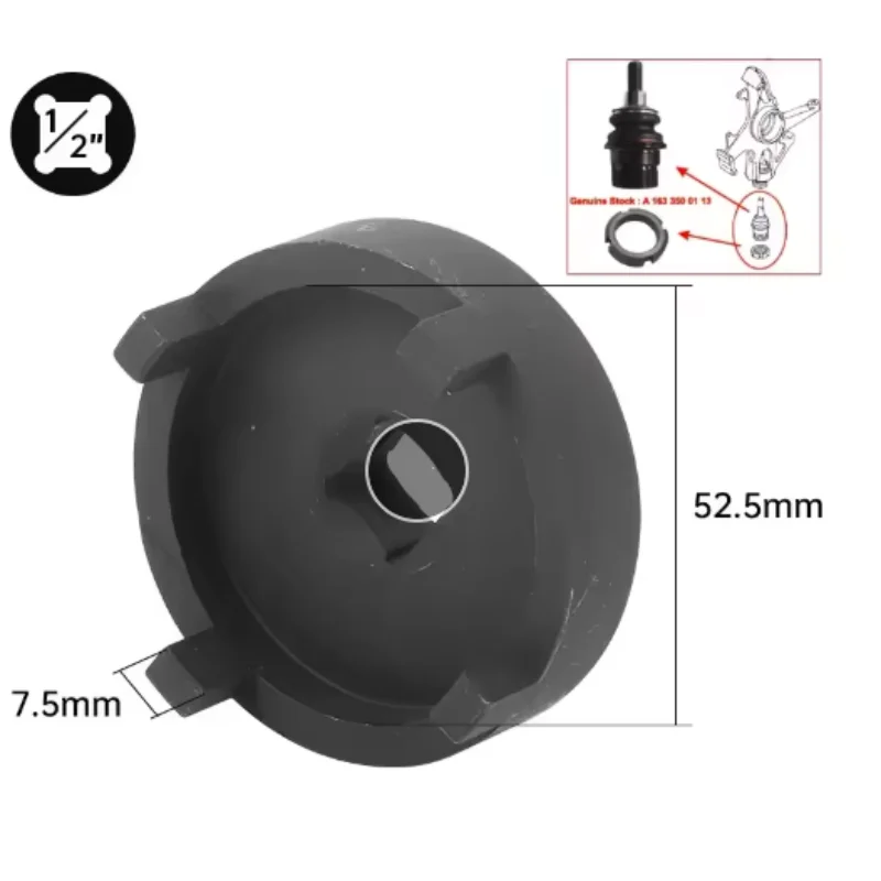 W163 W164 Chassis Comb Nut Sleeve Slotted Nut Ball Joint Disassembly Bearing Tool For ML Benz