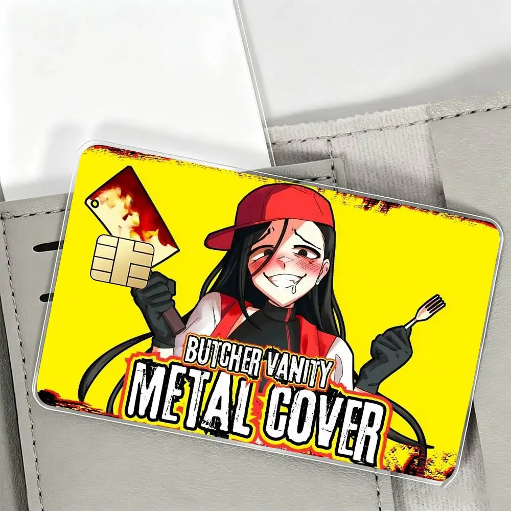 Singer Yi Xi Butcher Vanity   Spend or Save Funny Shell Ultra Thin No Fade Sticker Cover Film for Debit Credit Card
