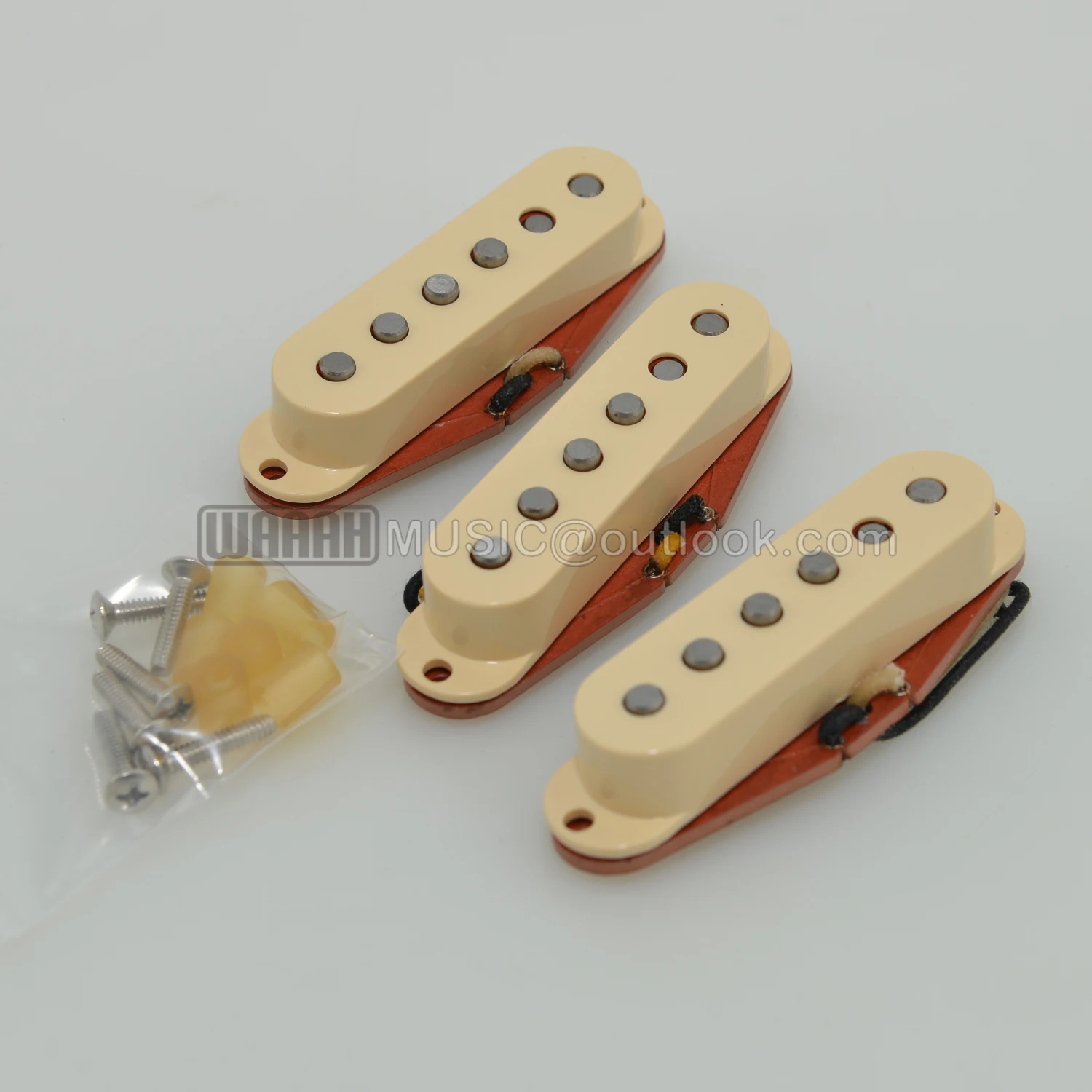 Hand-made Alnico5 SSS Formvar Single Coil Vintage Pickup for Electric ST Guitar Pickup Suit for Old 57 ST Pickup Set