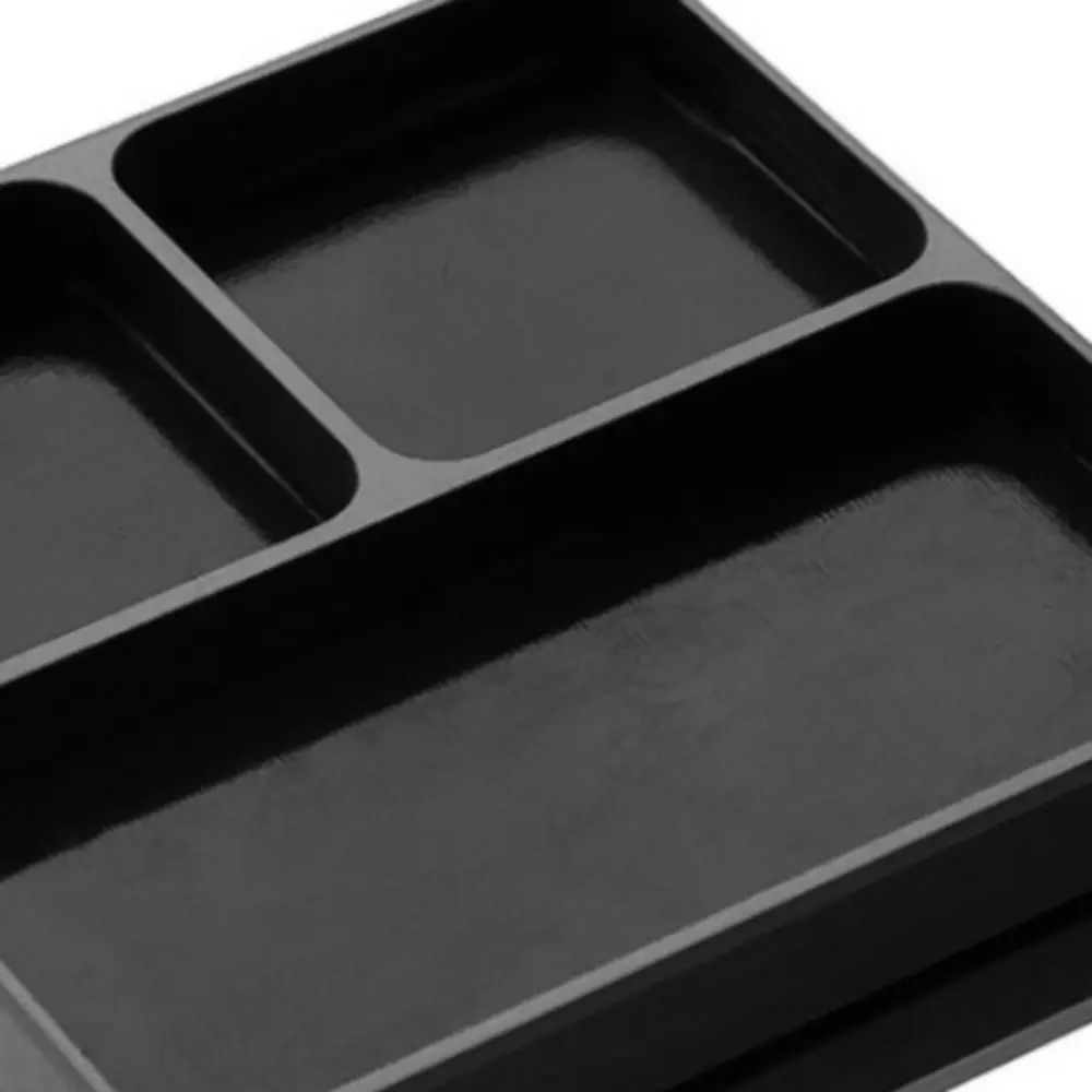 Aluminum Alloy Magnetic Screw Tray 3-Compartment With Magnetic Pad Parts Holder Tray Small Parts Organizer For RC Model Airplane