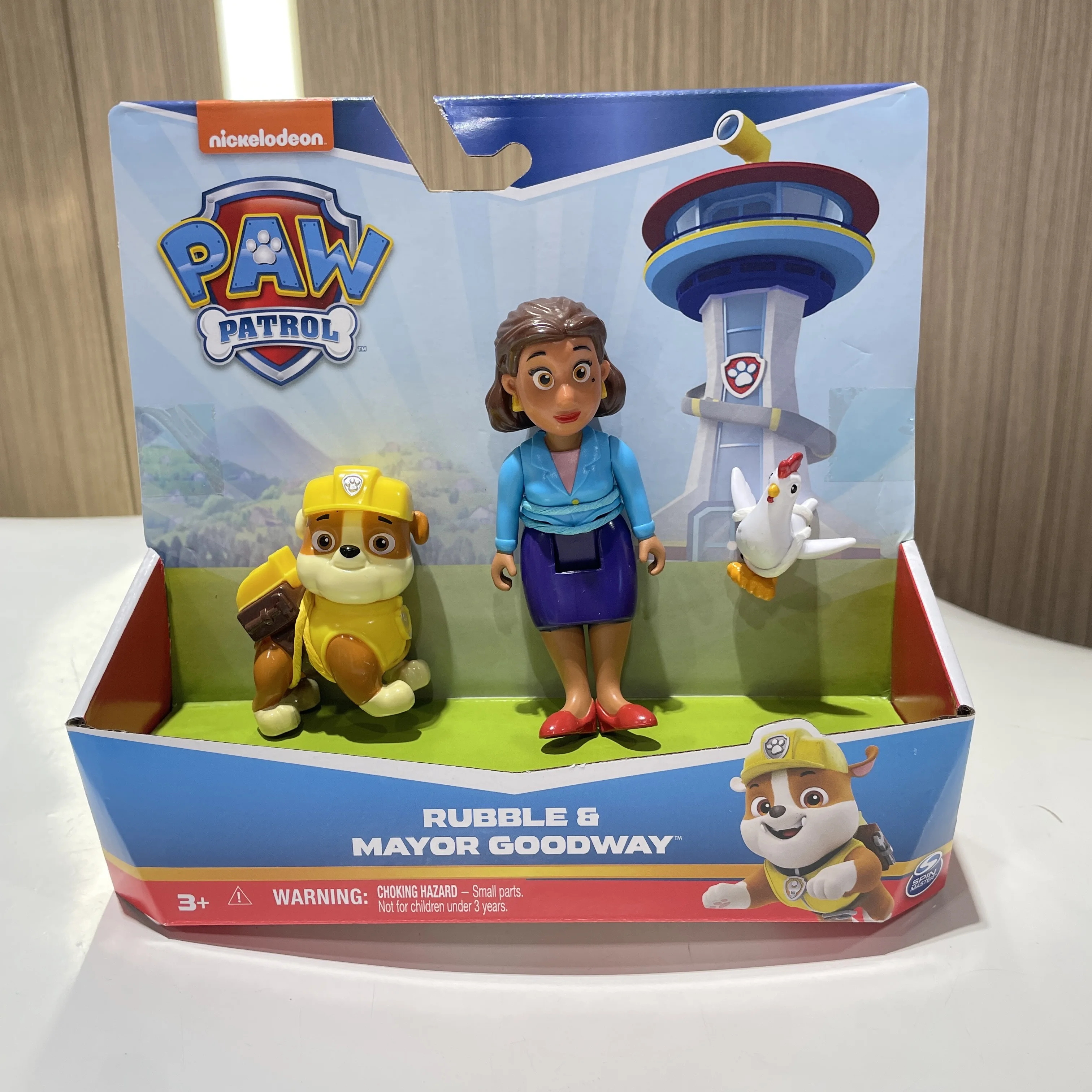 100 % echtes Paw Patrol Captain Turbot Mayor Goodway Chickaletta Humdinger Danny Yumi Actionfiguren-Set für Jungen und Mädchen, Kinderspielzeug